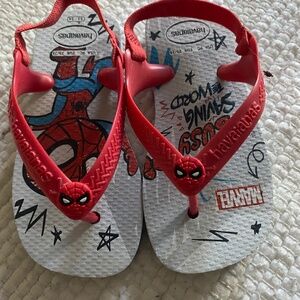 Spider-Man havaianas slip on kids sandals